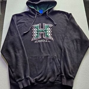 OVD Old Varsity Brand Universi of Hawaii Rainbow Warriors Black Hoodie